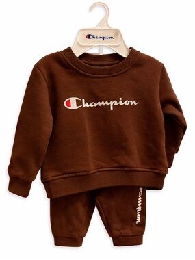 Champion Baby Outfit Set 2pc | Brown Sweatsuit | Infant Boy
